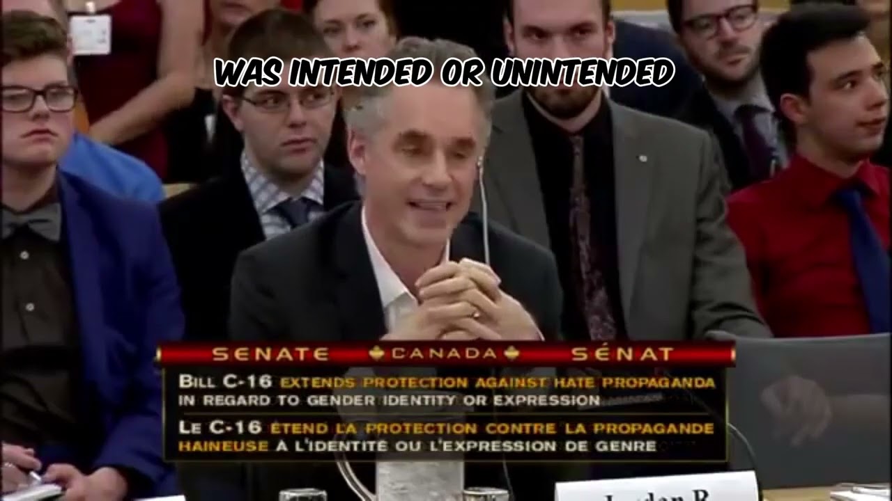 The Speech that made Jordan Peterson Famous | Senate hearing on Bill C16