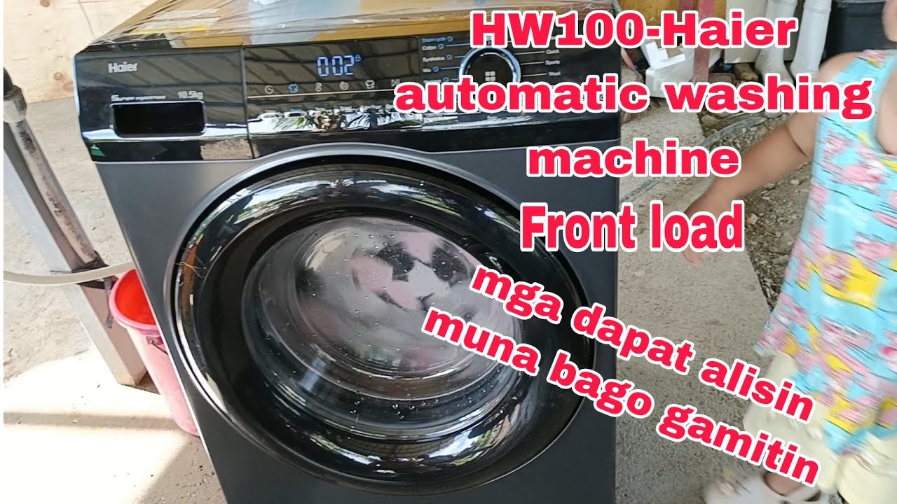 INSTALLATION/MODEL HW100- HAIER AUTOMATIC WASHING MACHINE