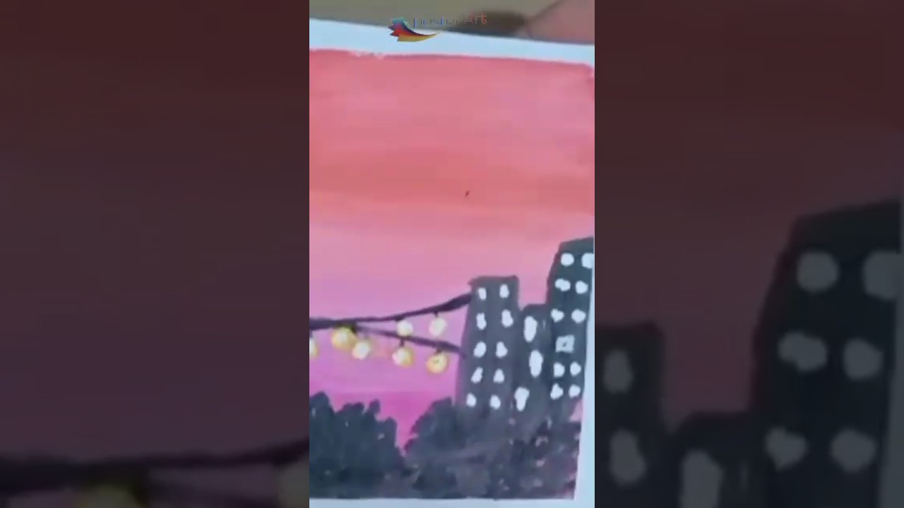 Easy poster painting #posterart #viral #satisfying #art #ytshorts #amazing #easy