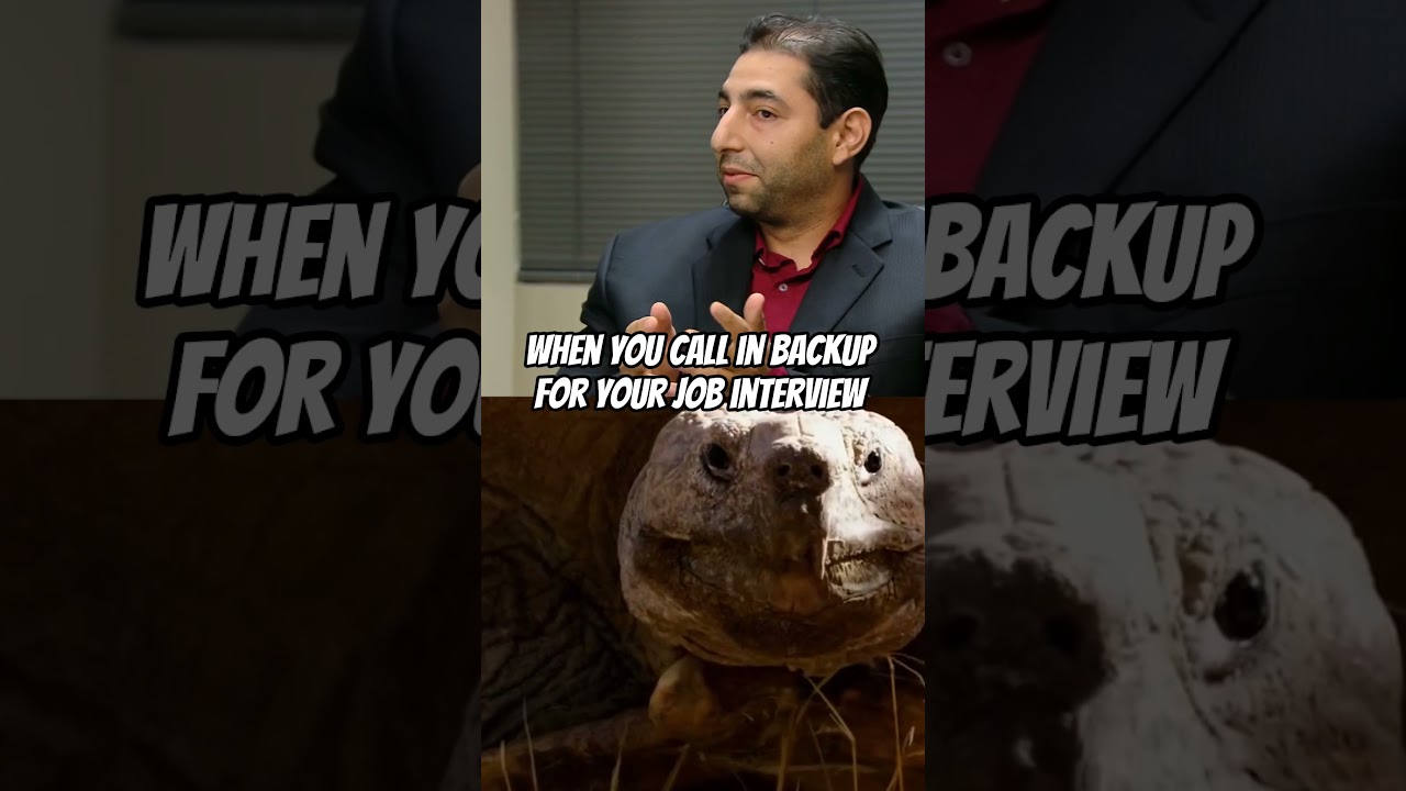 When you call in backup for your job interview...