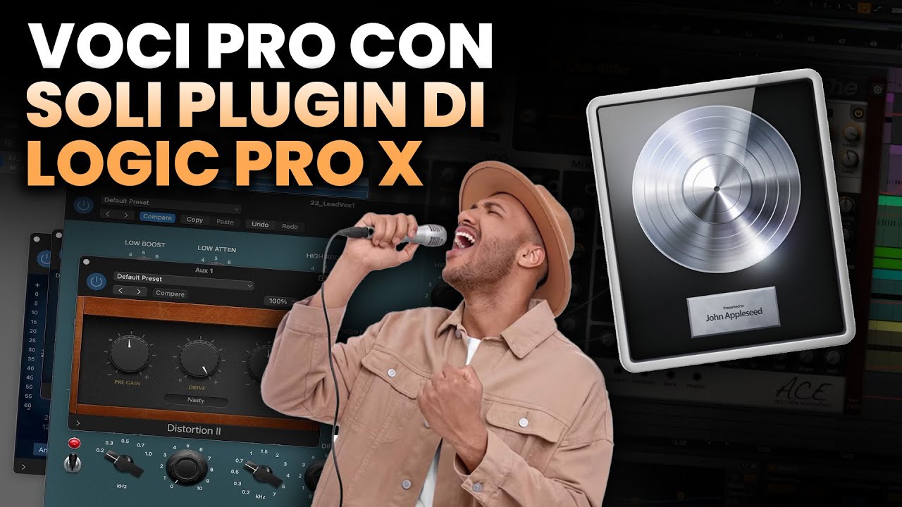 VOCE PRO con soli PLUGIN di LOGIC