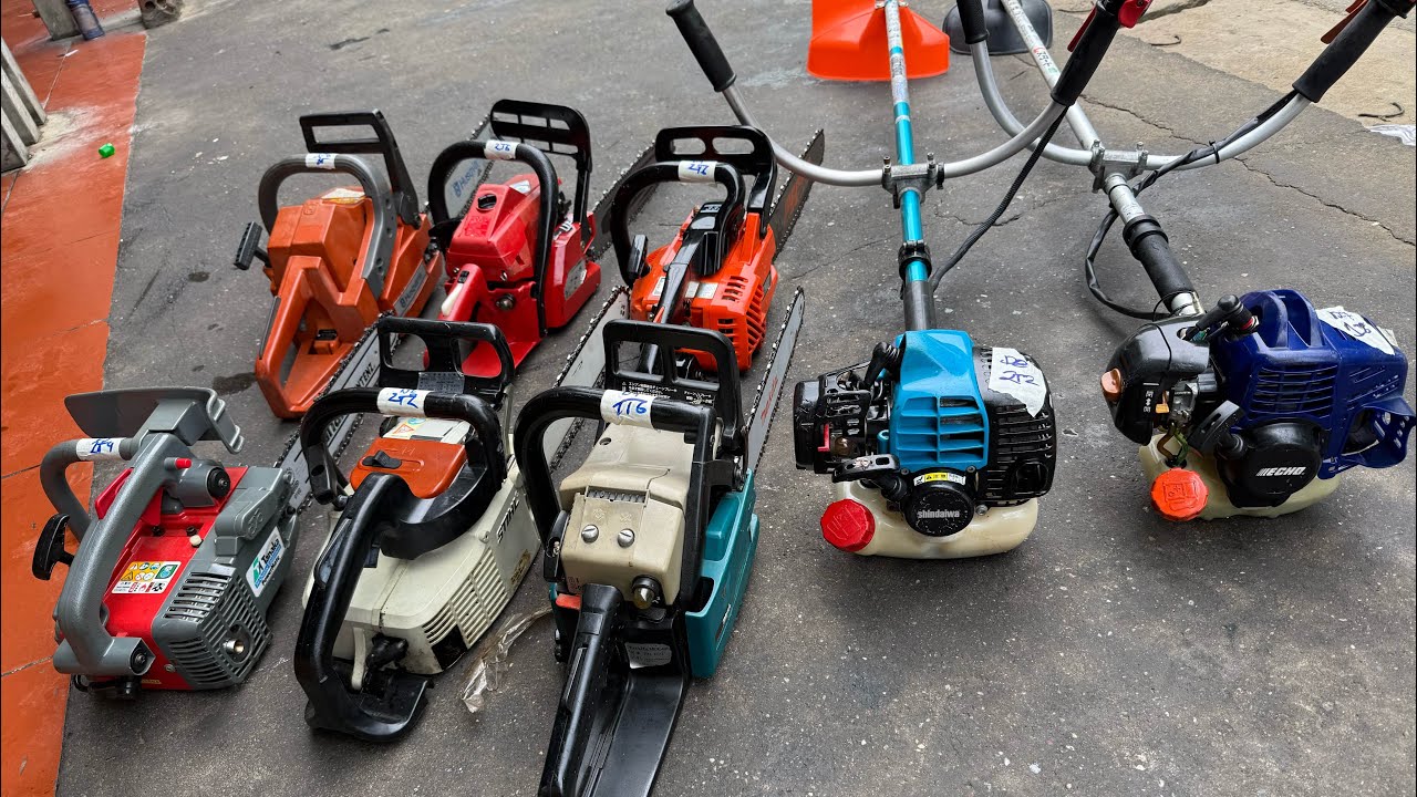 16-3 lô D Máy cưa xích, máy cắt cỏ nhật bãi Shindaiwa echo makita thụy điển hệ khai thác hệ gia đình