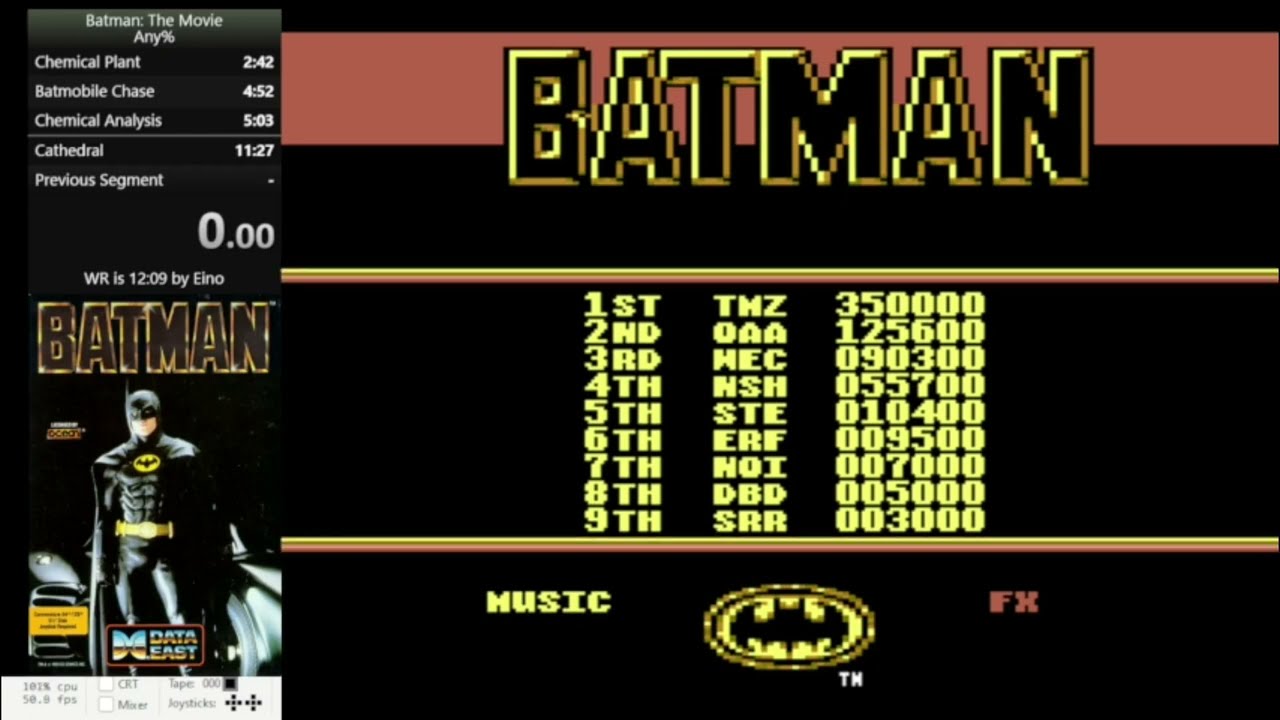 Batman: The Movie (C64) Speedrun in 11:18 [WR]