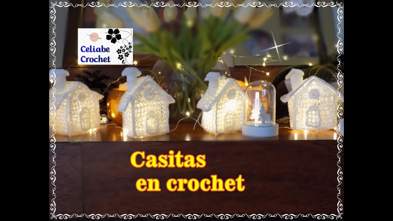 😃🌻🍭🤩Como tejer una casita en Crochet endurecidoFACIL,ganchillo.luminarias.🌞⏰🏫Diy