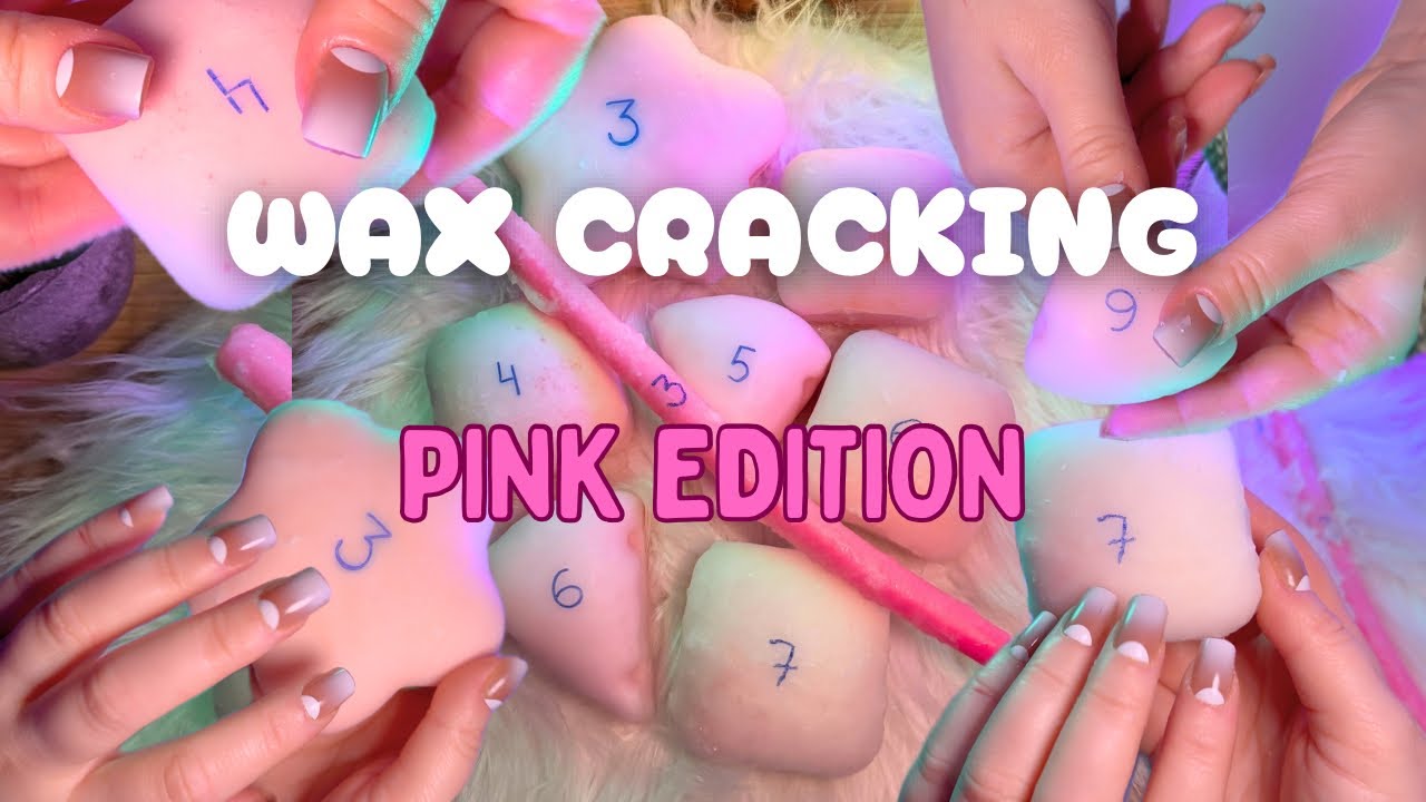 Only Pink Squishies 💖💥 | Mega Crunchy New Wax Cracking ASMR