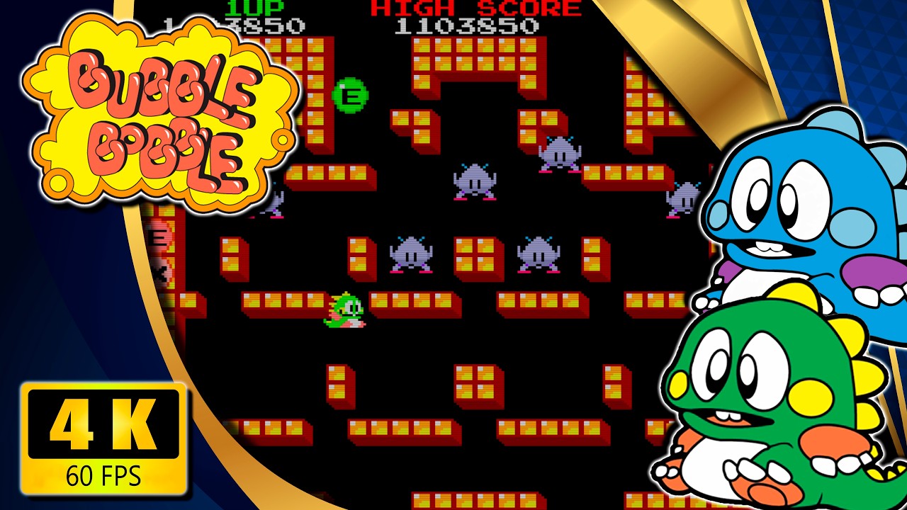 Bubble Bobble (Arcade) 【Longplay】