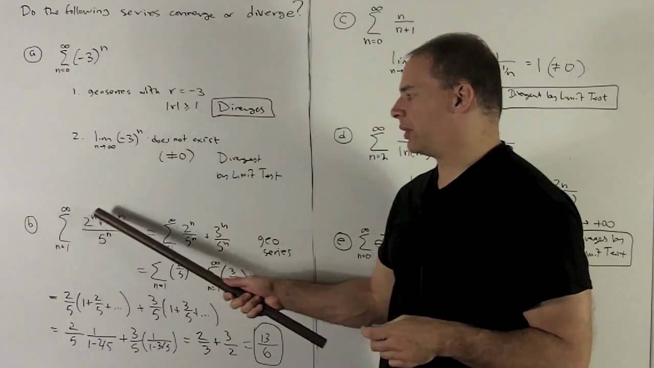 Infinite Series 2 - Example of Convergence/Divergence
