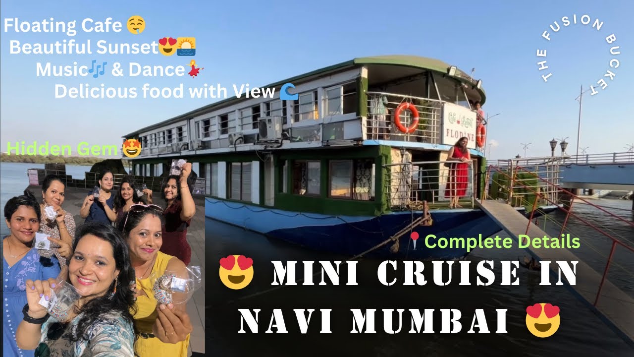 FLOATING 👀 Restaurant Navi Mumbai 1st Mini Cruise🌊| FloDine Belapur | House boat✨| Complete Details