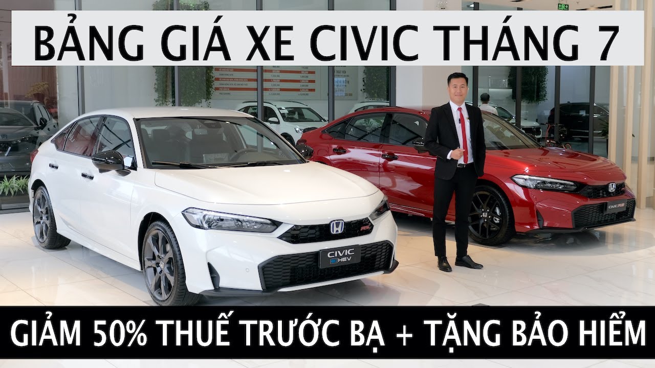 Giá lăn bánh Honda Civic tháng 7/2025 | Bán trả góp Honda Civic | Học Honda