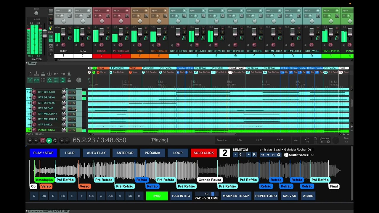 Enche-Me - Isaías Saad + Gabriela Rocha #multitracks #playbacks #vs 