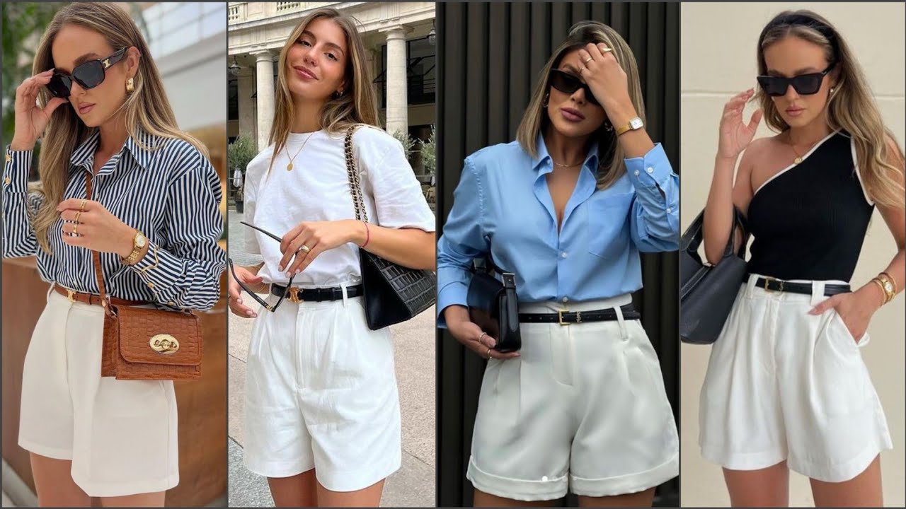 OUTFITS CON SHORTS ELEGANTES ⚡COMO LLEVAR PANTALONES CORTOS CON CLASE Y ESTILO
