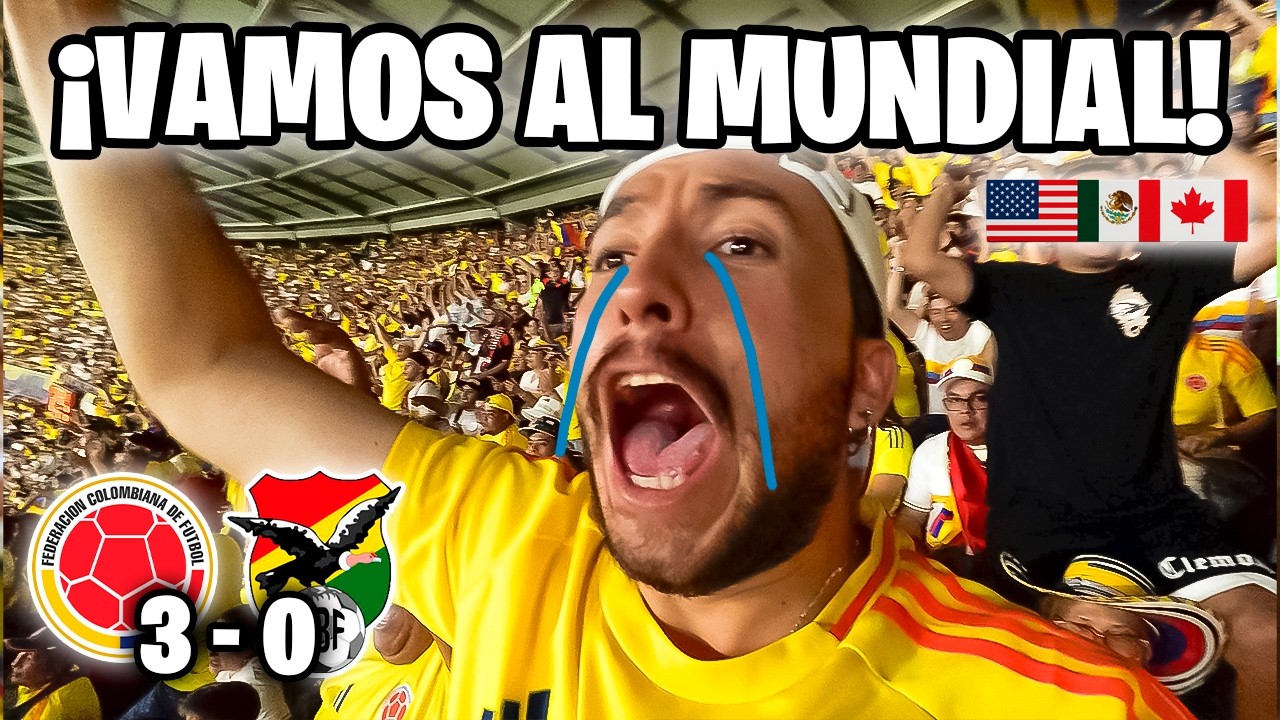 🔥¡GOLEADA, CLASIFICACIÓN Y DAYRO! *SOY FELIZ😭*| COLOMBIA (3-0) BOLIVIA | REACCIÓN HINCHAS