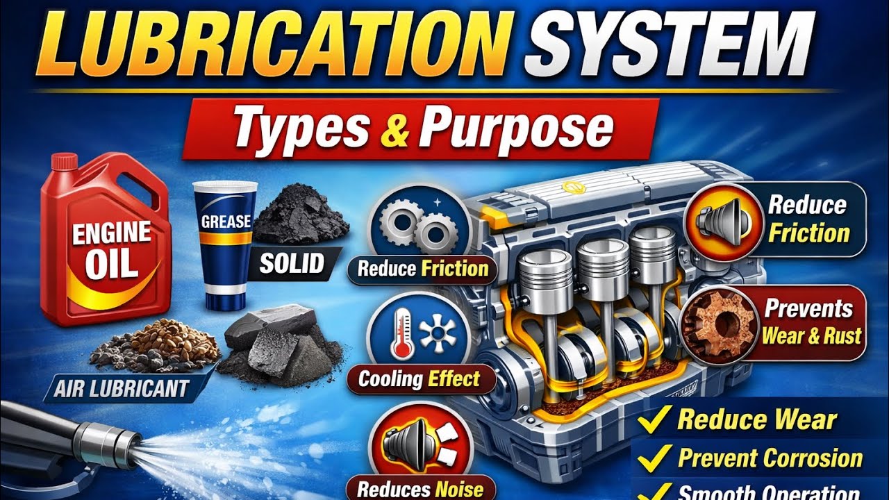 What is a Lubrication System? Types and Functions Explained Clearly| Maintenance Knowledge Hub