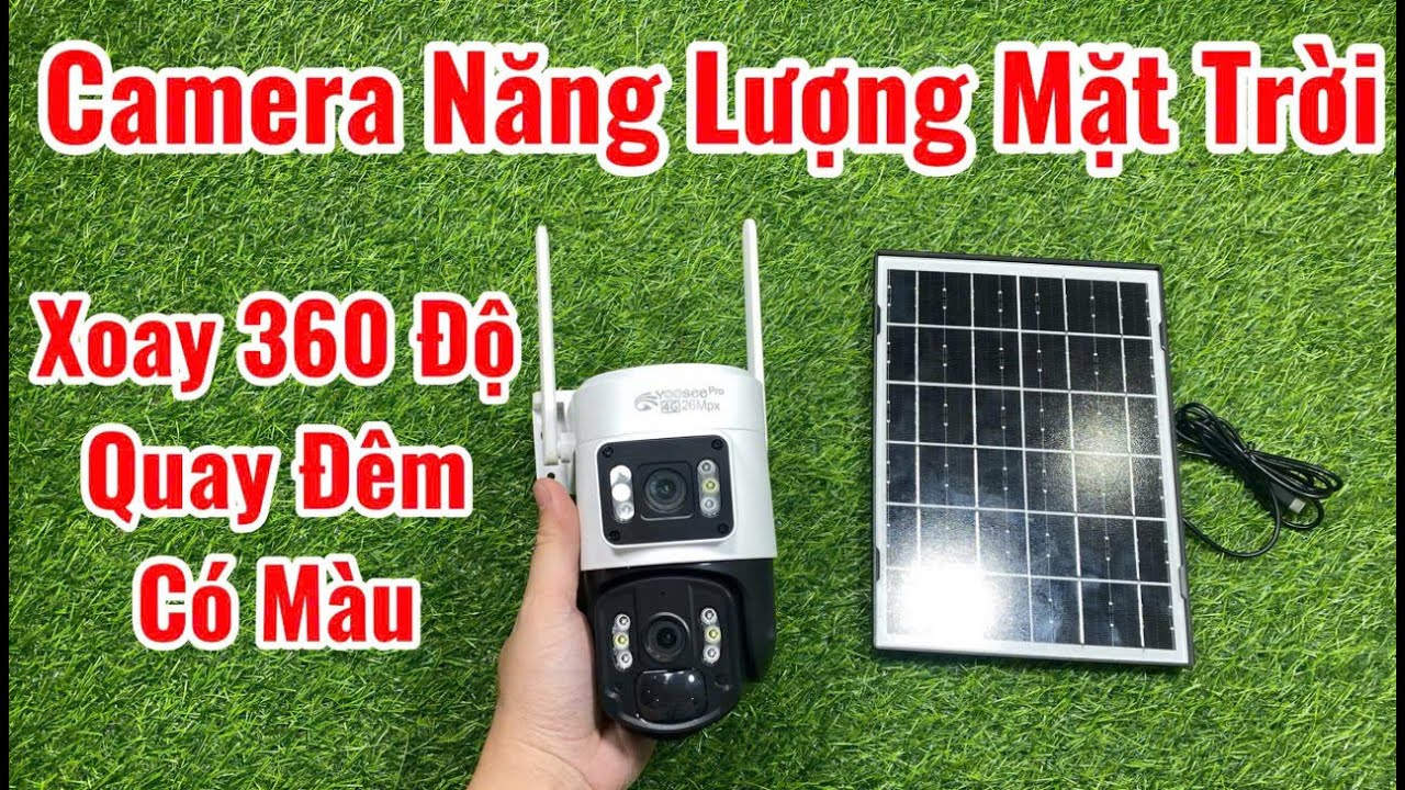 Camera Năng Lượng Mặt Trời V380Pro GIẢM 200K - ĐỪNG MUA Camera 2 Mắt 4G Khi Chưa Xem Video Này ???