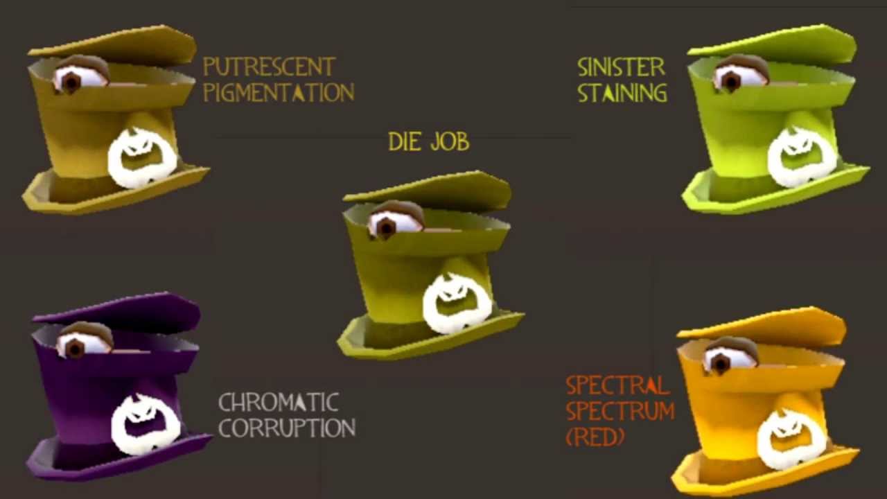 TF2 Halloween Spell - Paint: Color Compilation on Ghastlierest Gibus