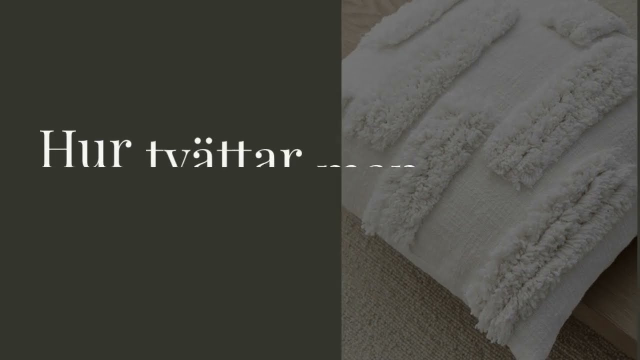 Hur tv&auml;ttar man kuddar?