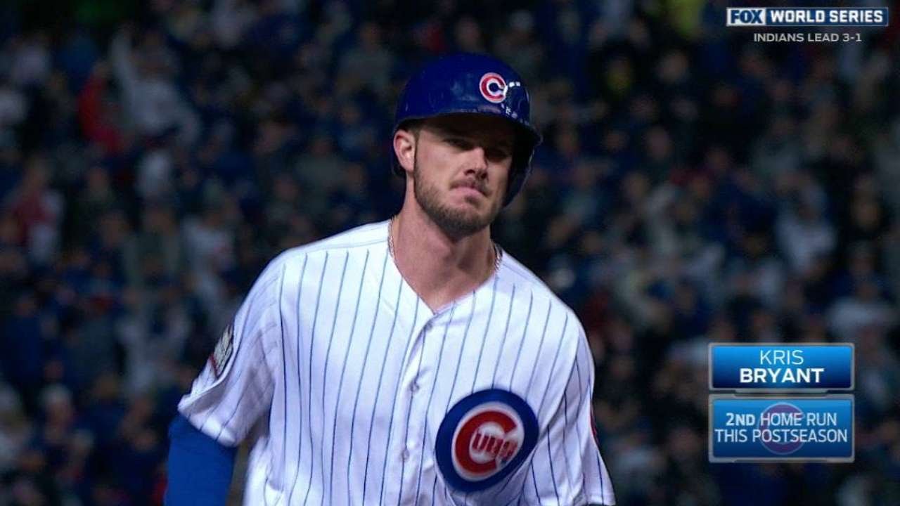 WS2016 Gm5: Bryant homers to start three-run rally