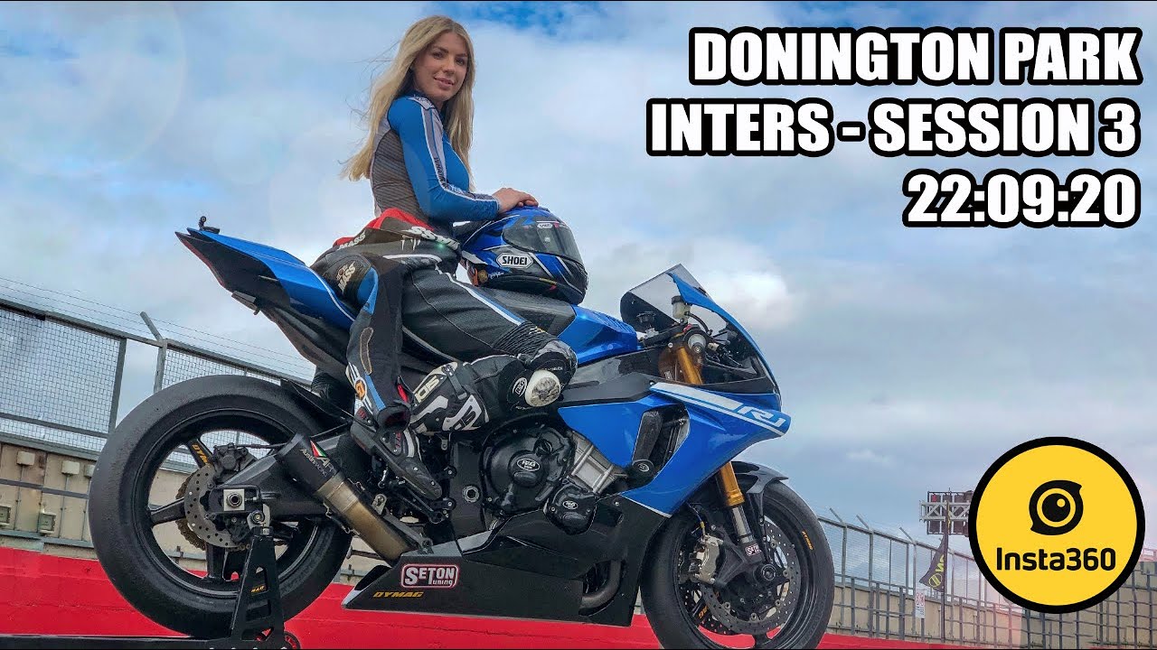 YAMAHA R1 // A few laps onboard with me at Donington Park trackday 22:09:20 INTERS