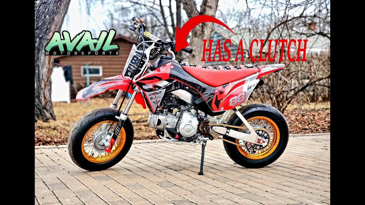 Avail Motorsports Hydraulic Clutch Install! How To CRF110 Manual Clutch.  Supermoto Build