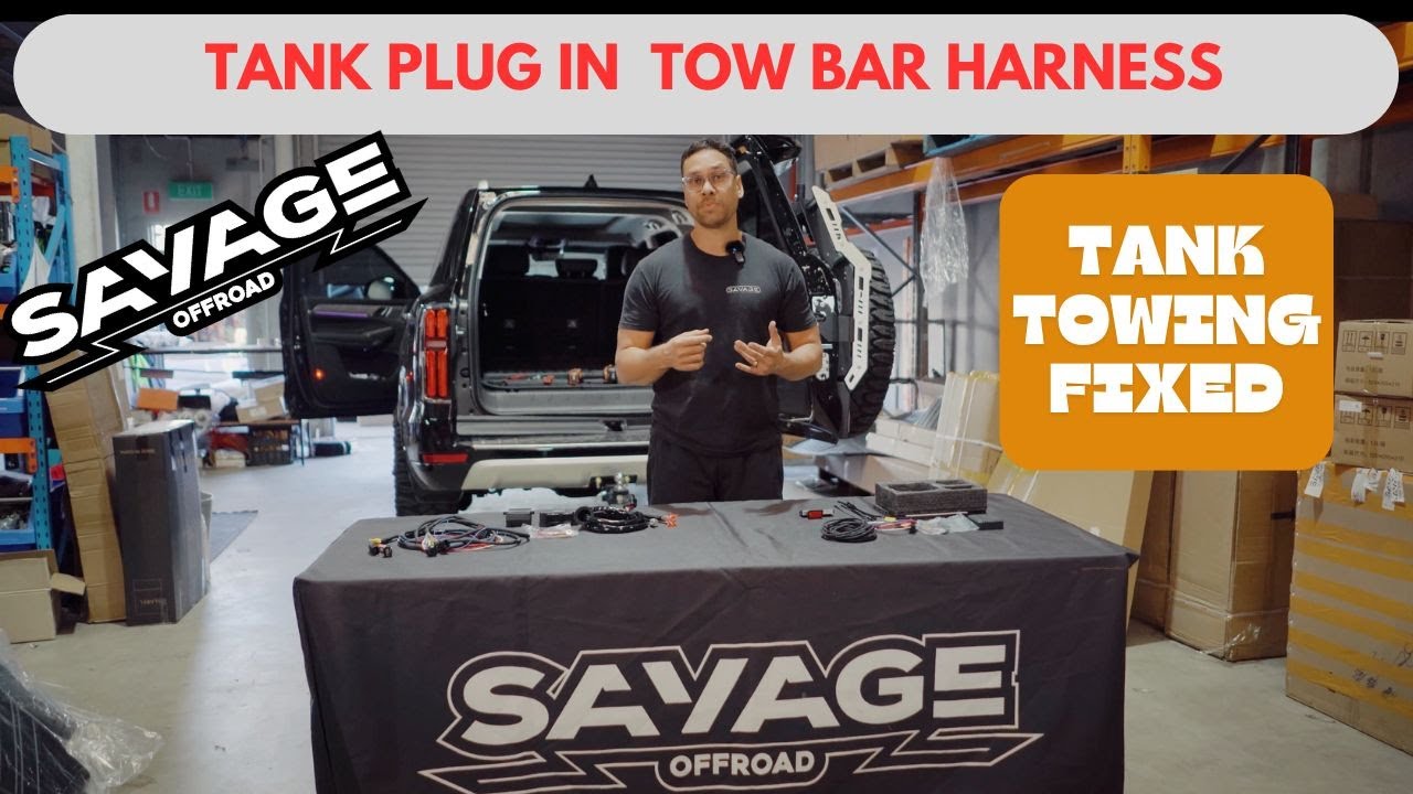 GWM TANK 500 SAVAGE TOW BAR HARNESS AND BRAKE CONTROLLER INSTALLATION VIDEO