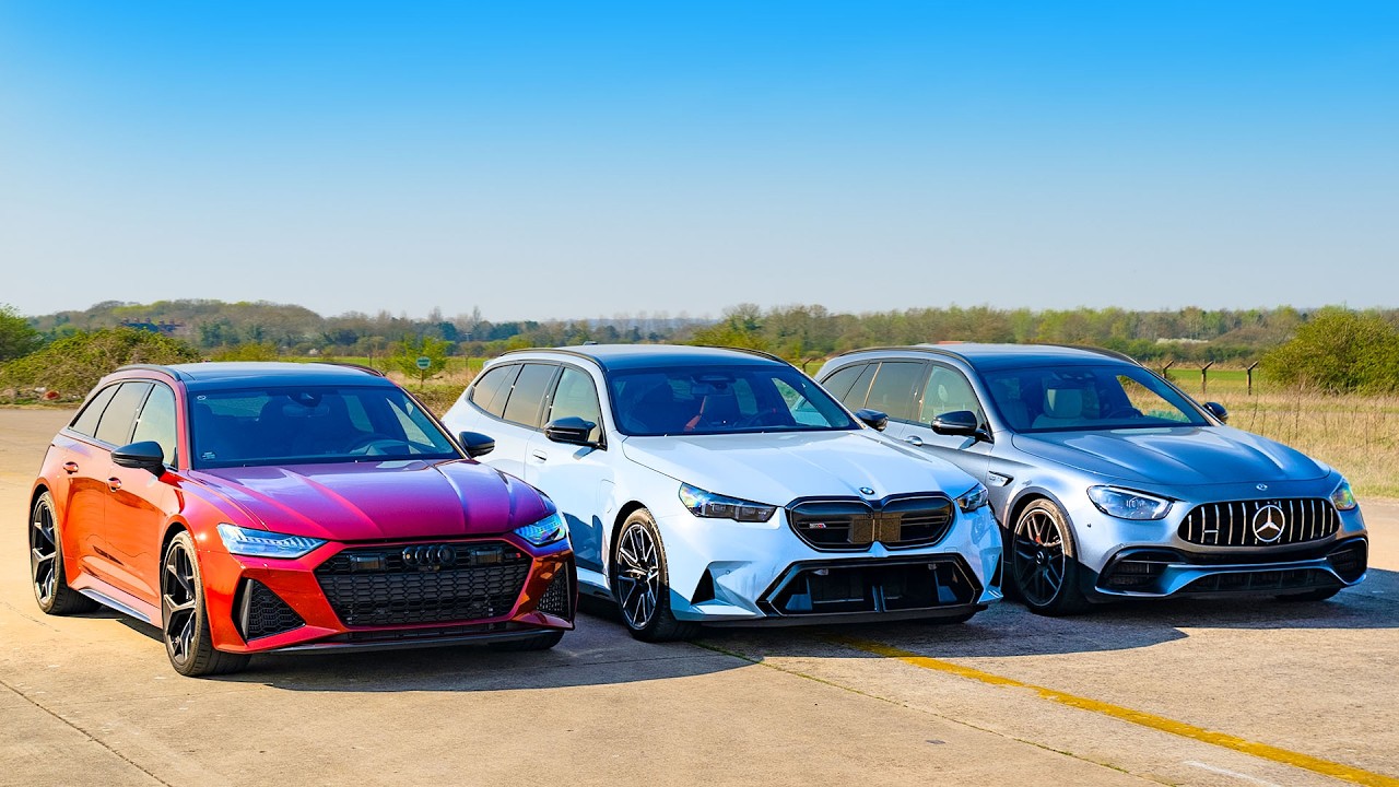 Заезд самых быстрых универсалов: BMW M5 против Audi RS6 против AMG E63S