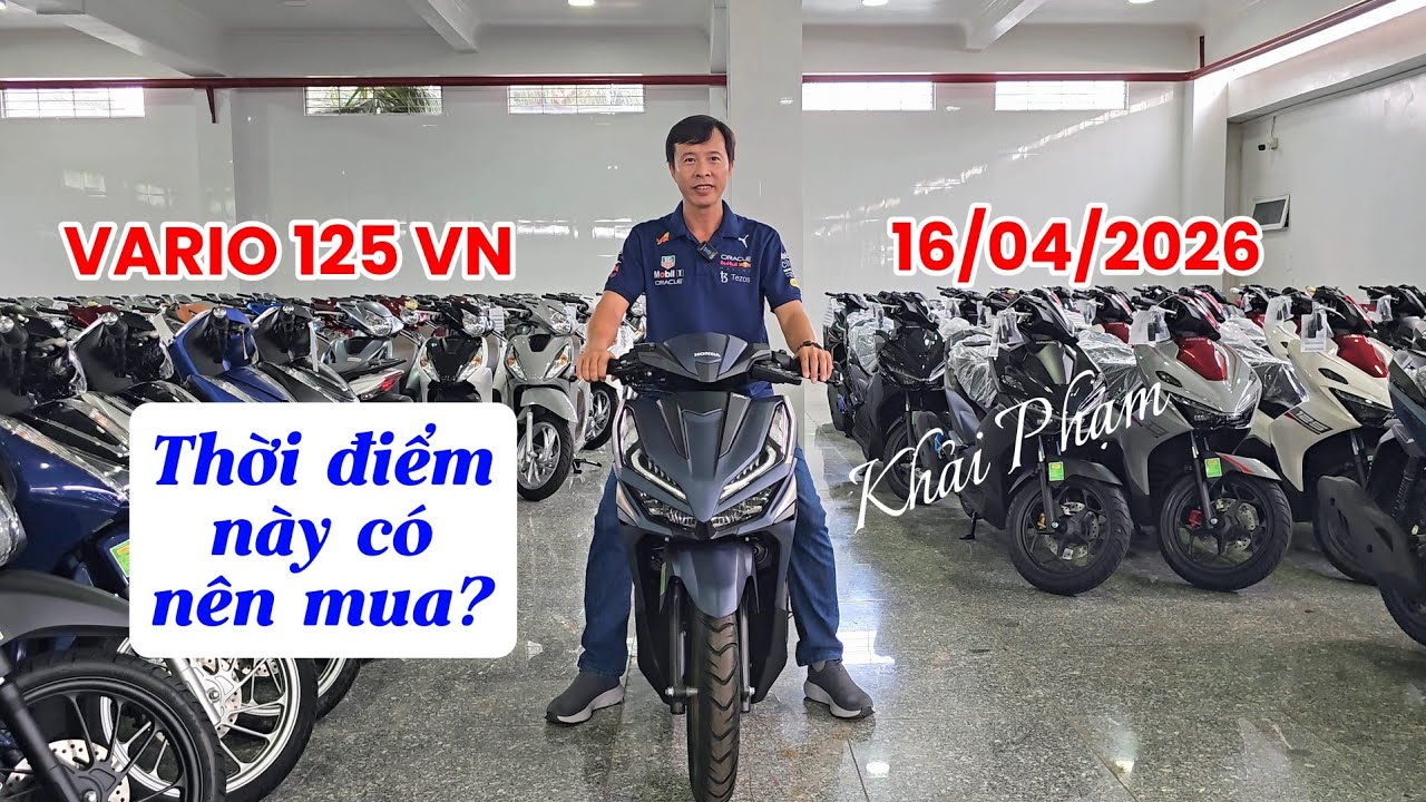 Honda VARIO 125 VN c&oacute; n&ecirc;n mua thời điểm n&agrave;y? Gi&aacute; b&aacute;n mới nhất 16/04. Khải Phạm #125 #vario #125cc 