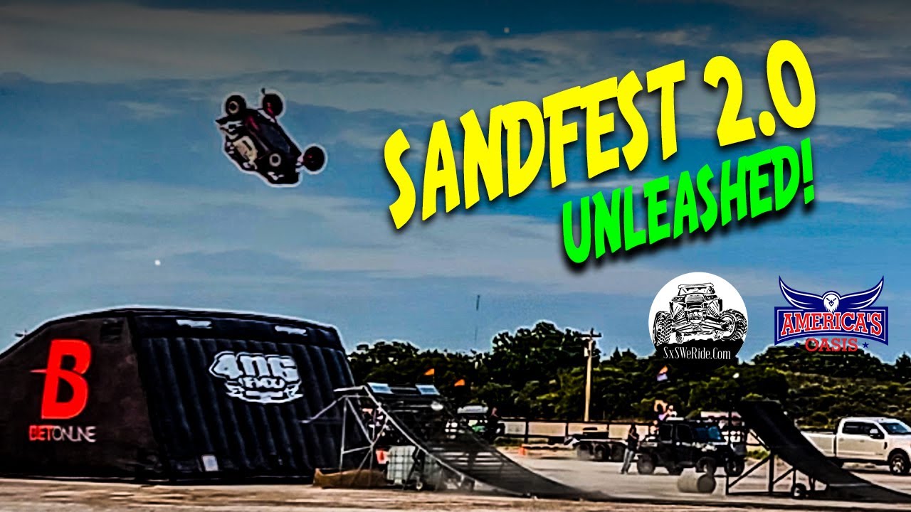 БЕЗУМНЫЕ гонки на Polaris RZR Backflip + Sand Drag Racing на Sandfest 2.0