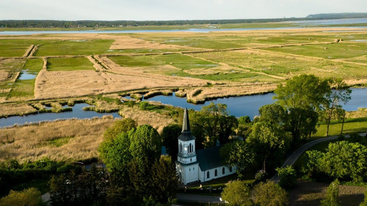 Świnoujście | Wyspa Karsibór | Ostoja ptaków Karsiborska Kępa | cinematic drone footage | 4K