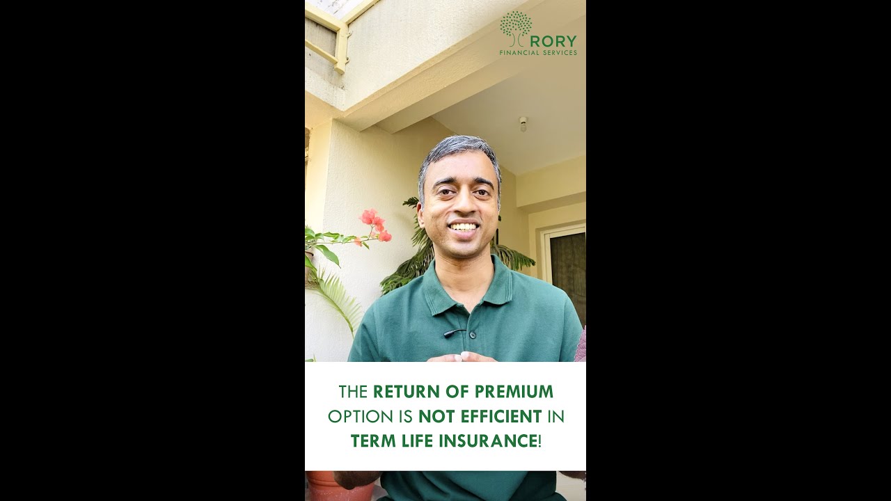 The return of premium option is not efficient in term Life Insurance!