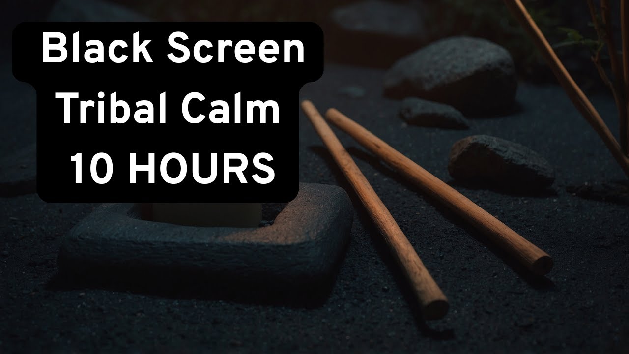 Rhythmic Wooden Stick Sound  (Black Screen ) | 10 Hours for Deep Focus, Meditation & Sleep