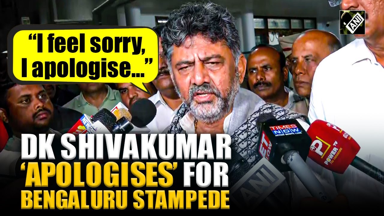 ‘Unexpected crowd, I feel sorry…”Karnataka Dy CM DK Shivakumar ‘apologises’ for Bengaluru stampede
