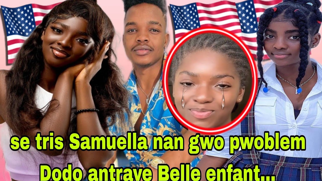 Wouyy Samuella ateri USA🇺🇸 deyè Dodo,Belle enfant ak Dodo pyeje Samuella li pran nan kou a se tris