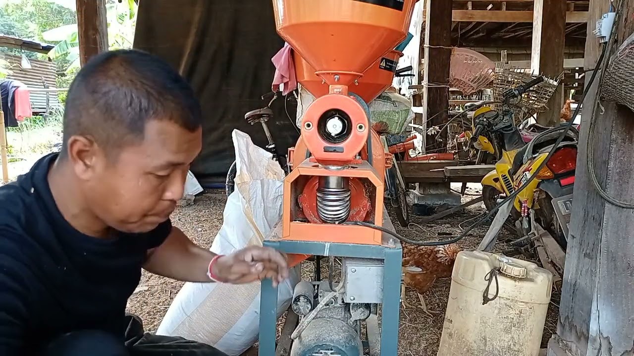 แก้แกลบปนข้าวสาร(เครื่องสีข้าวขนาดเล็ก)