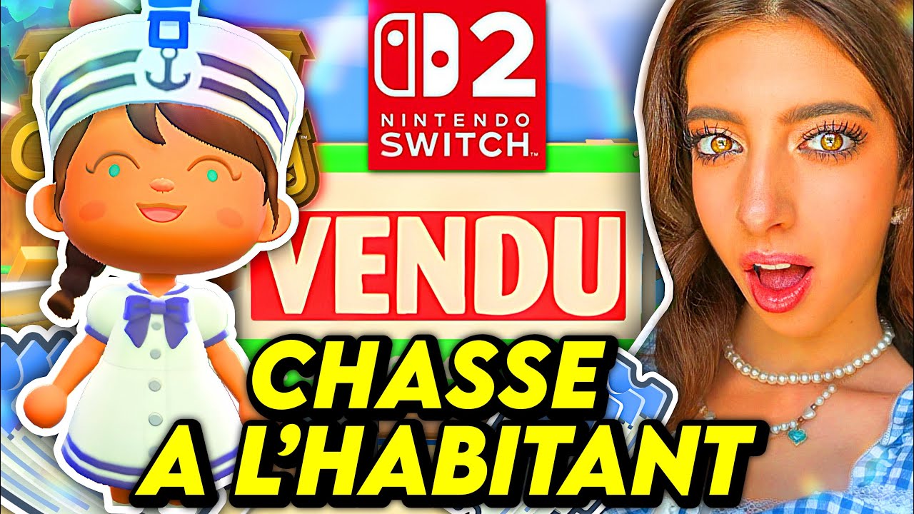 MA PREMIÈRE CHASSE À L’HABITANT SUR MA NINTENDO SWITCH 2 ! 💸 Animal Crossing New Horizons !