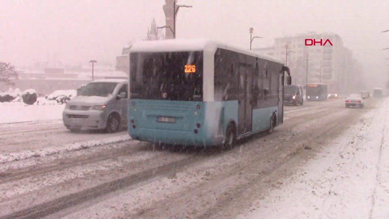Sivas'ta yoğun kar yağışı