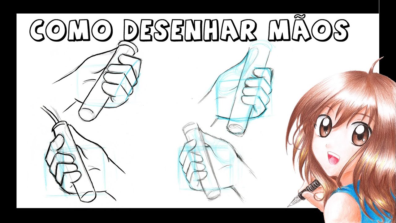 Como Desenhar as Mãos - Pose 5