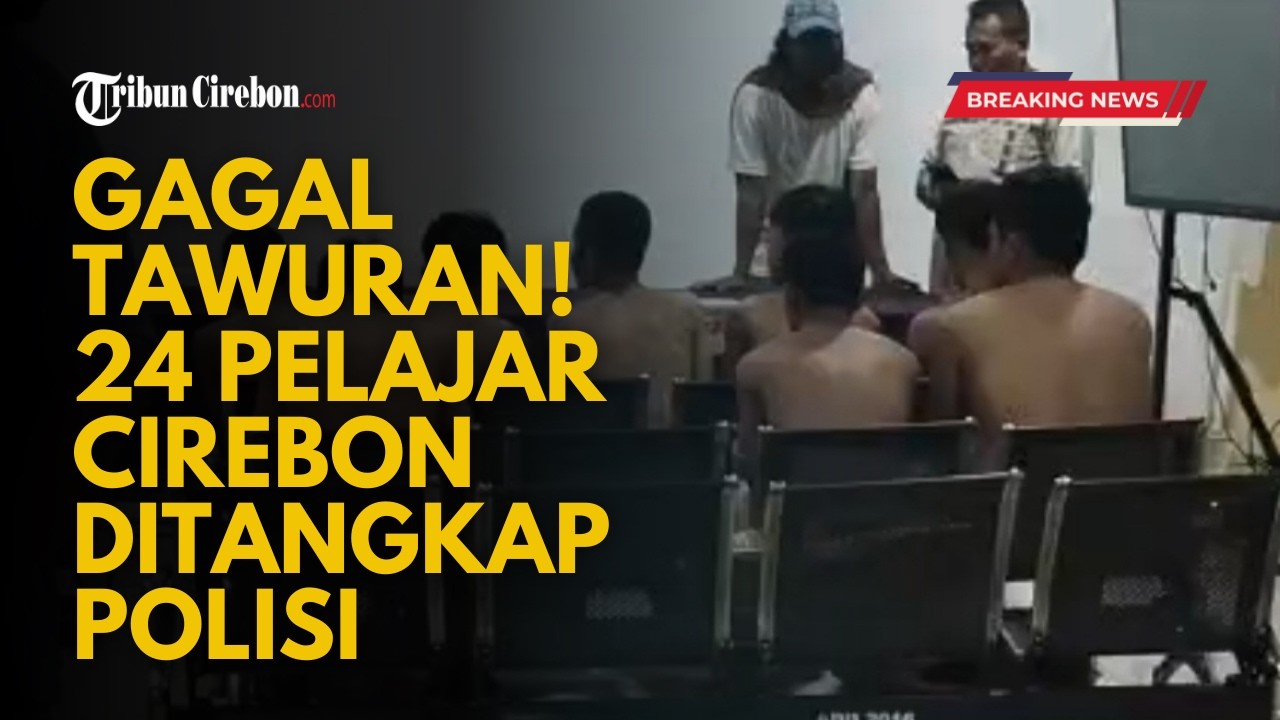 Detik-detik Puluhan Pelajar Konvoi Bawa Sajam di Cirebon Dikepung Warga dan Polisi