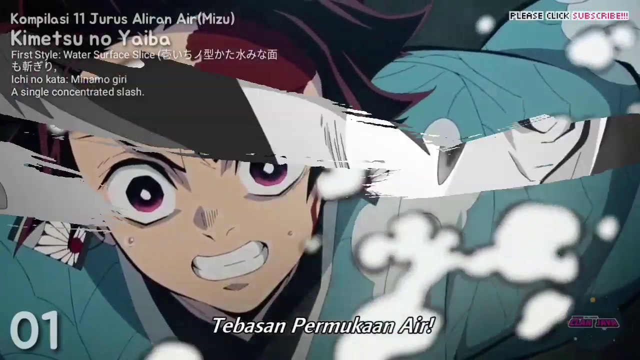 Kumpulan 11 Tehnik Pernafasan Air(Mizu) Tanjiro,Kimetsu no yaiba