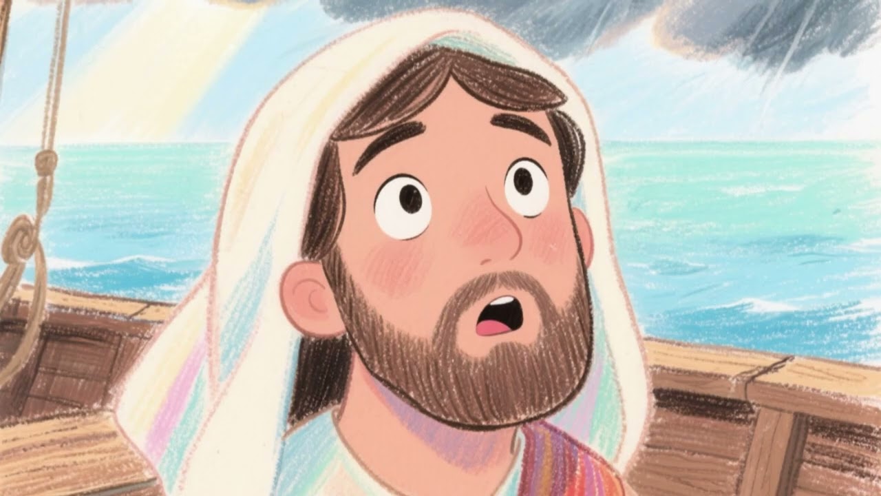Jesus Acalma a Tempestade | Uma História Bíblica Infantil sobre Confiança em Deus