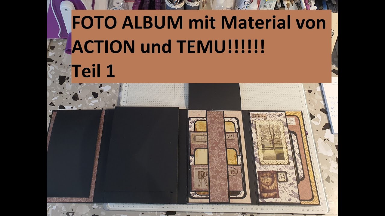 Foto Album mit Material von ACTION und TEMU   TEIL 1