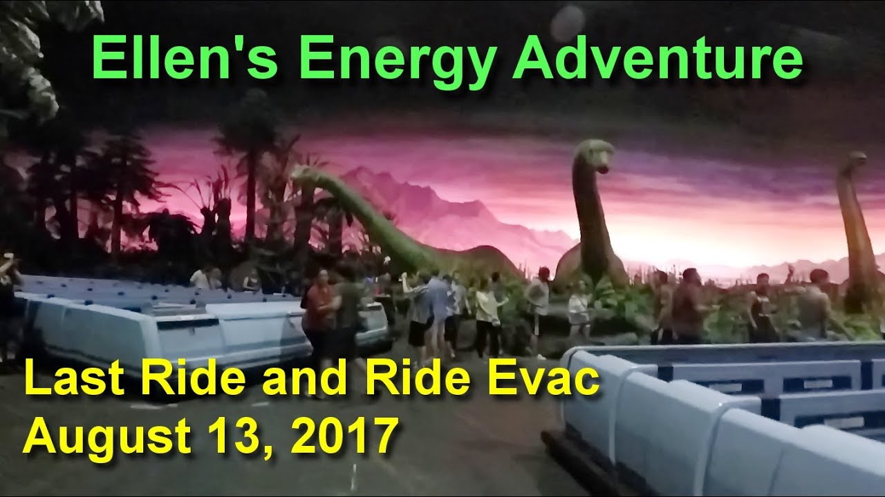 Ellen's Energy Adventure Last Ride with Evacuation Complete Unedited Footage August 13, 2017 EPCOT