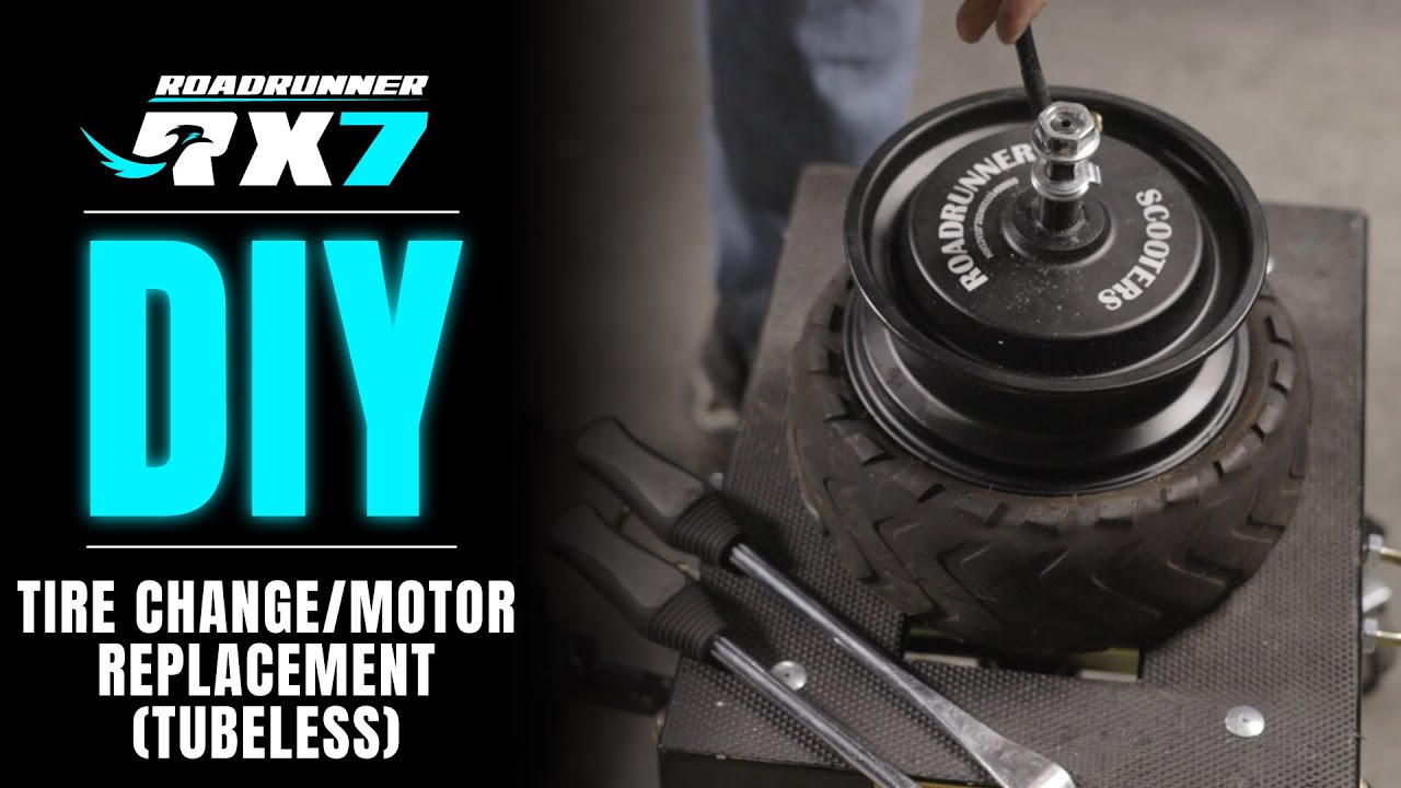 RX7 Tire Change or Motor Replacement (Tubeless)