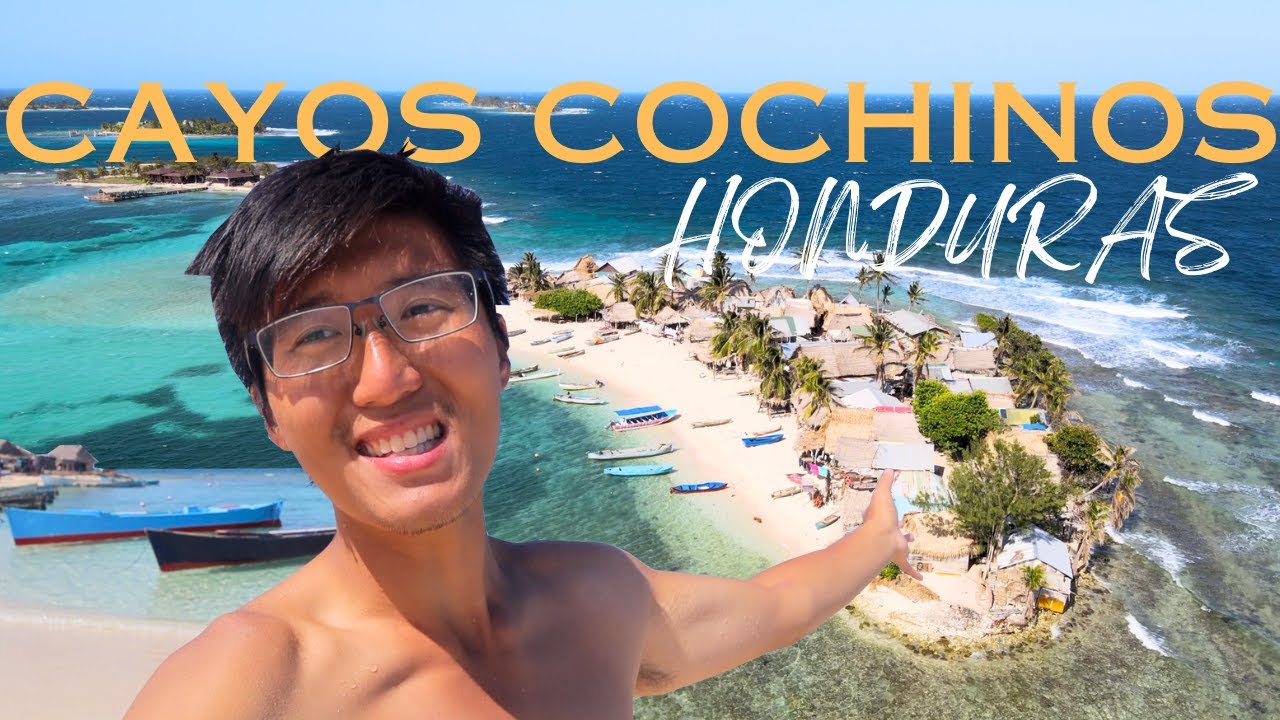 THIS IS HONDURAS: CAYOS COCHINOS - IT TOOK ME 2 DAYS TO GET HERE! Gar&iacute;funa tribe in PARADISE!