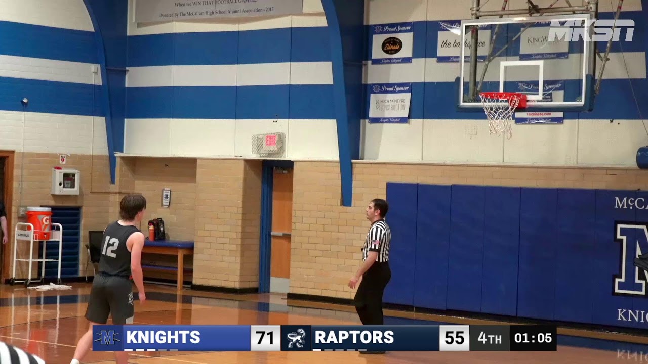 Varsity Boy's Basketball - LASA Raptors at McCallum Knights - January 23, 2026