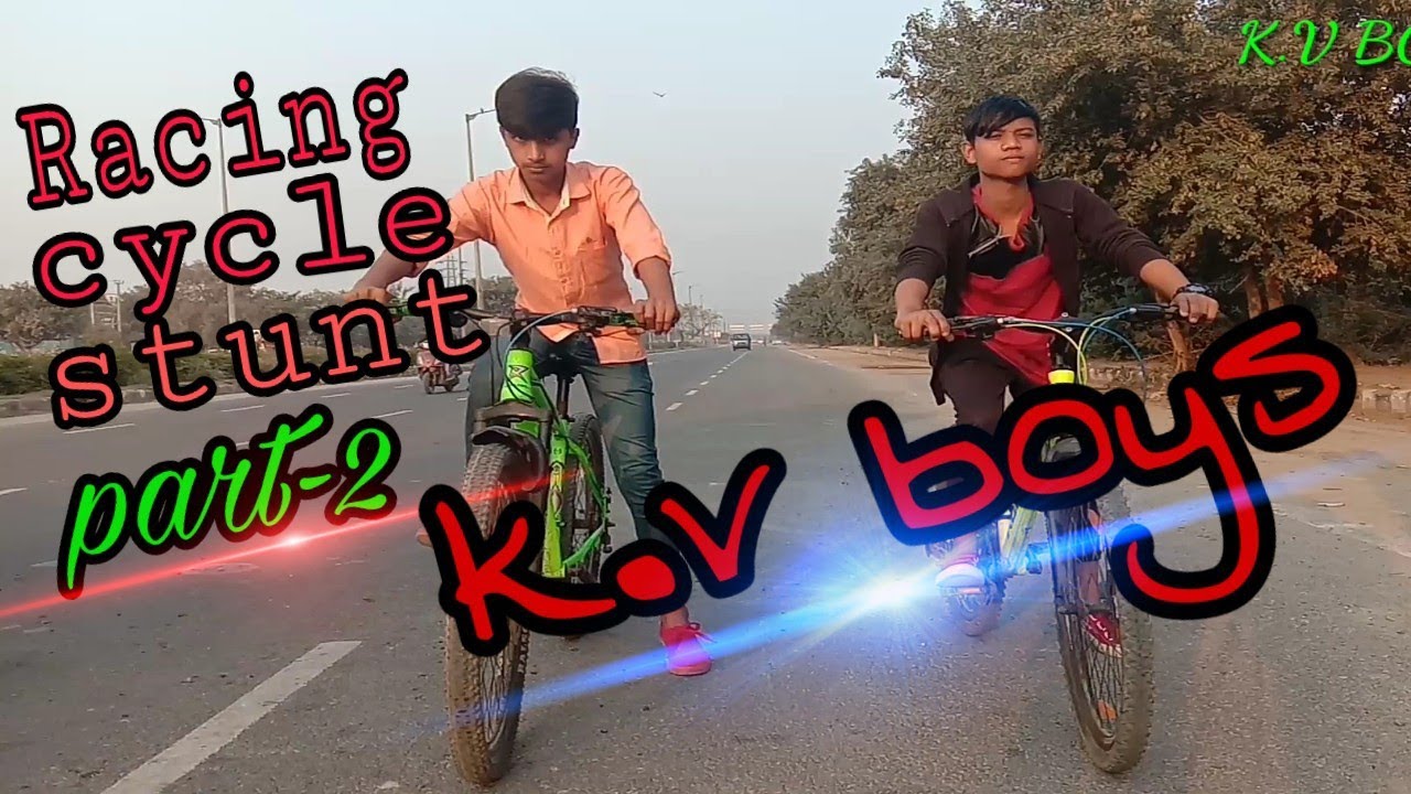 Racing cycle stunt || part-2 || Gosolina || KV Boys - Aman Gupta