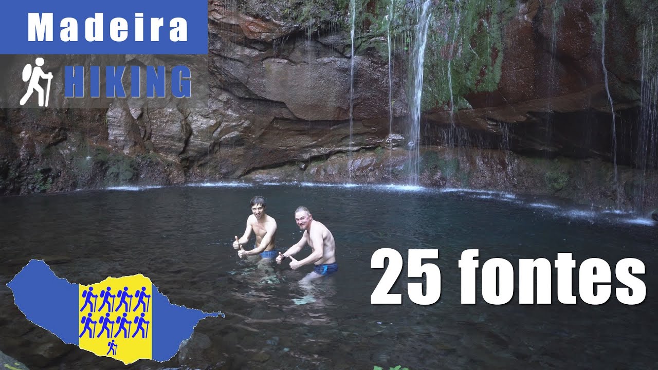 Risco waterfall and 25 fontes, Madeira