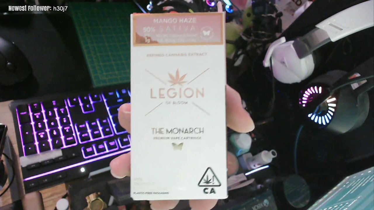 🥭 Opening Legion of Bloom Mango Haze 1g Vape 👀 Hand Cam . Clouds ✔️