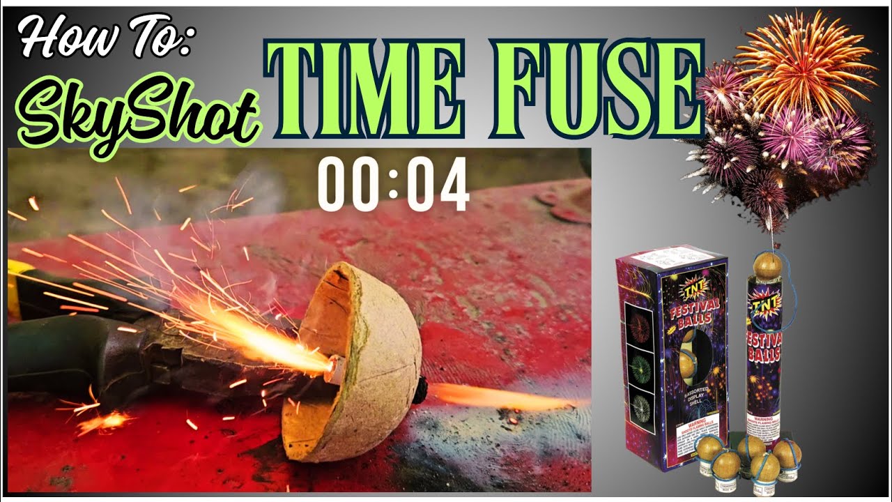 Fireworks SkyShot Ball Shell TIME FUSE | Spolette Time Fuse #fireworks #diwali #pyro #experiment