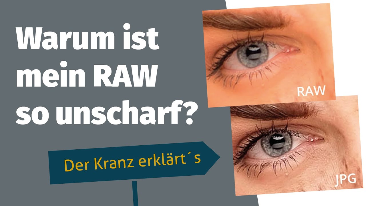 Warum ist mein RAW unscharf? Warum sieht mein JPG besser aus?
