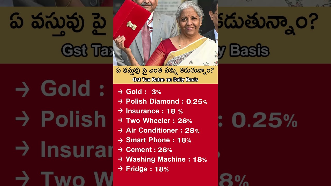 Gst Tax Rates on Daily Basis | Telugu Samacharam Online | 